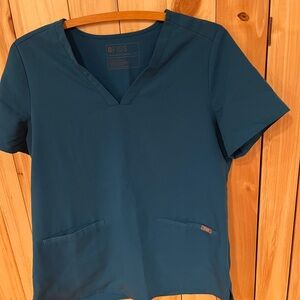 Alps Blue Catarina Scrub Top